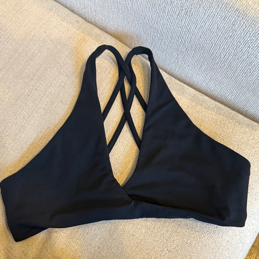 Elegant Black Crisscross Bralette
